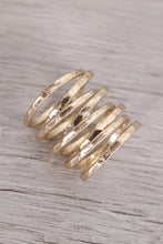 Load image into Gallery viewer, Hammered Wrapped Crossover Rings