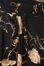 Load image into Gallery viewer, Rose Vine V-Bardot Peplum Top with Leggings Set